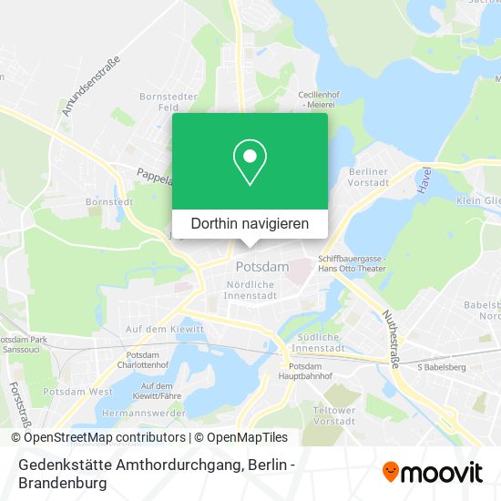 Gedenkstätte Amthordurchgang Karte