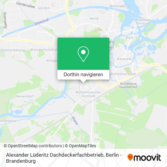 Alexander Lüderitz Dachdeckerfachbetrieb Karte