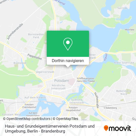 Haus- und Grundeigentümerverein Potsdam und Umgebung Karte