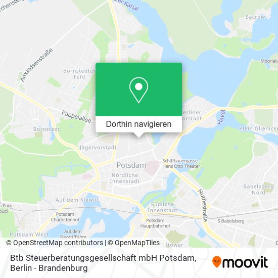 Btb Steuerberatungsgesellschaft mbH Potsdam Karte