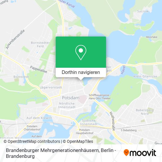 Brandenburger Mehrgenerationenhäusern Karte