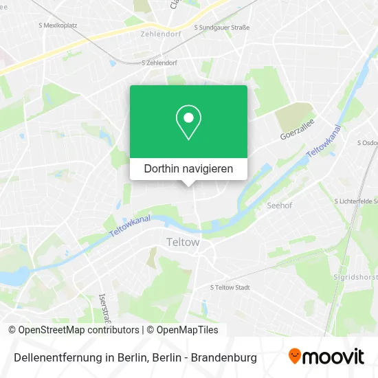 Dellenentfernung in Berlin Karte