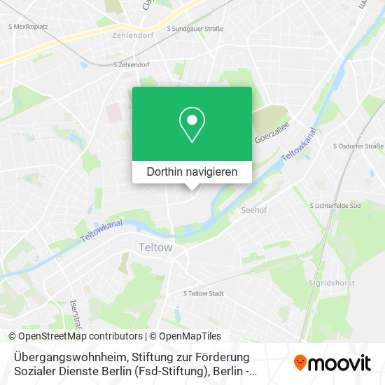 Übergangswohnheim, Stiftung zur Förderung Sozialer Dienste Berlin (Fsd-Stiftung) Karte