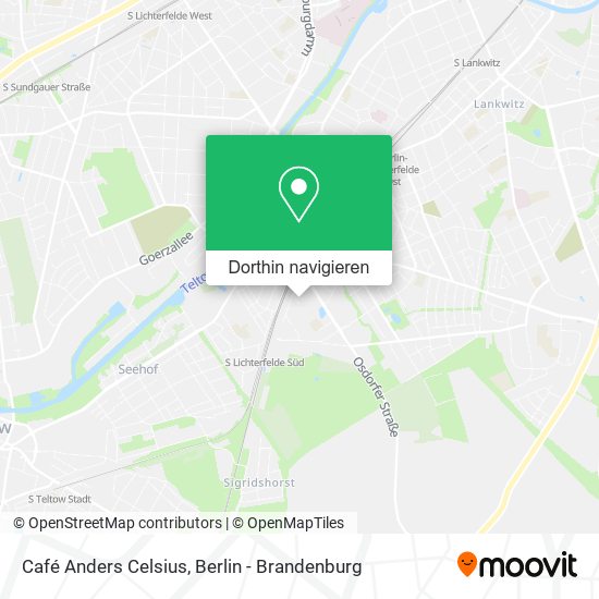 Café Anders Celsius Karte