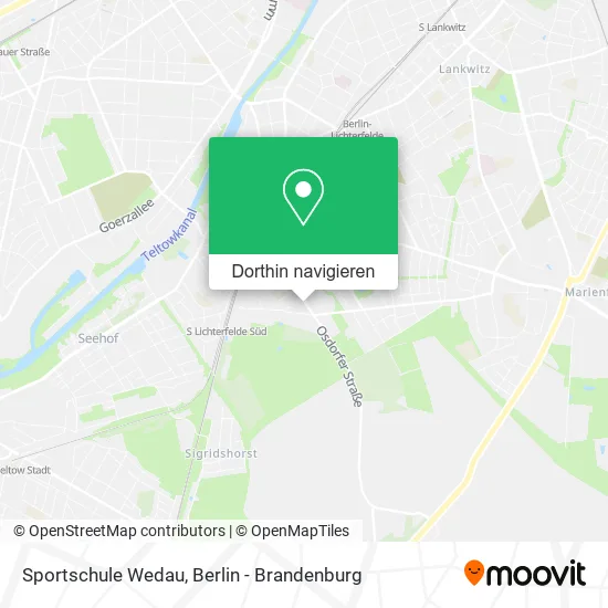 Sportschule Wedau Karte