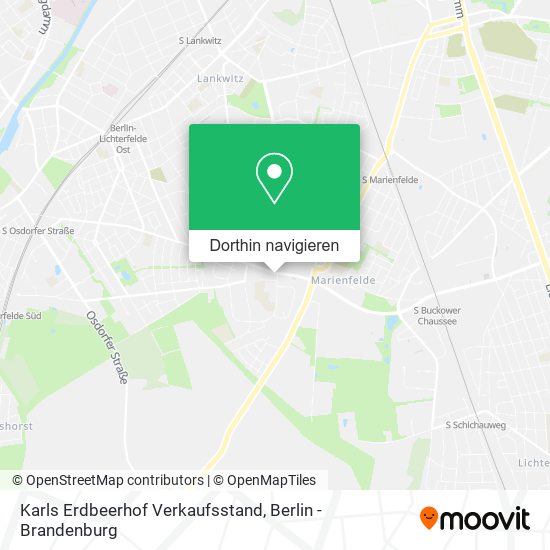 Karls Erdbeerhof Verkaufsstand Karte