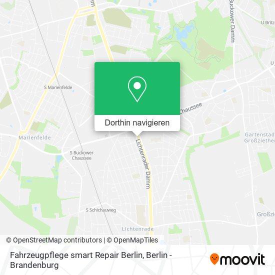 Fahrzeugpflege smart Repair Berlin Karte