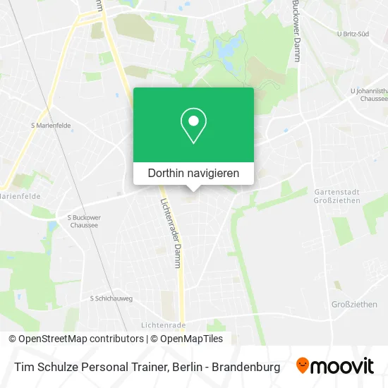 Tim Schulze Personal Trainer Karte