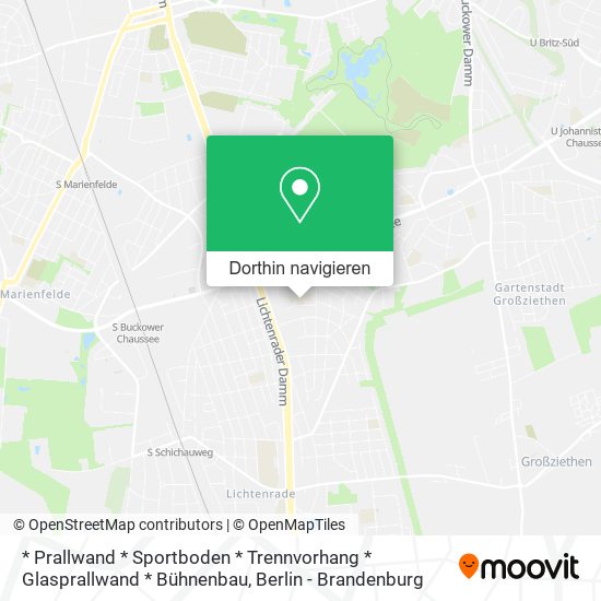 * Prallwand * Sportboden * Trennvorhang * Glasprallwand * Bühnenbau Karte