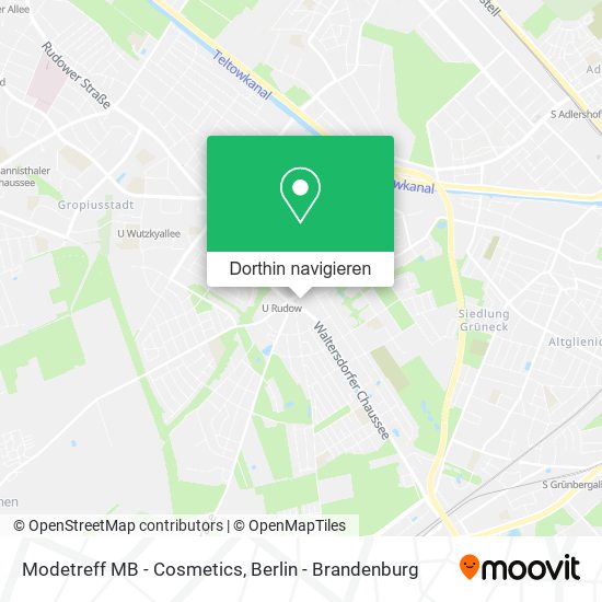 Modetreff MB - Cosmetics Karte