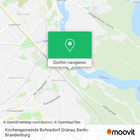 Kirchengemeinde Bohnsdorf Grünau Karte