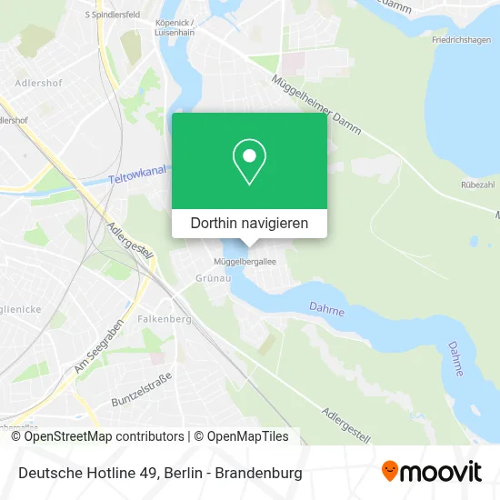 Deutsche Hotline 49 Karte