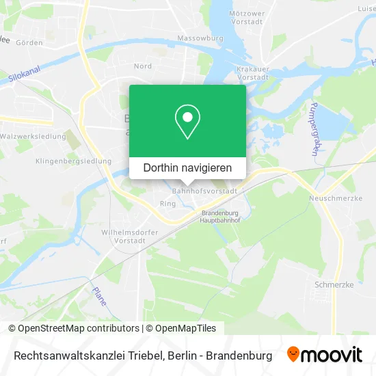 Rechtsanwaltskanzlei Triebel Karte