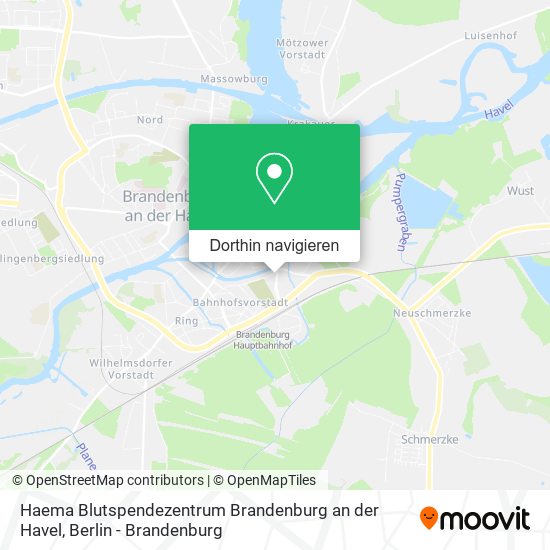 Haema Blutspendezentrum Brandenburg an der Havel Karte