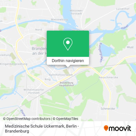 Medizinische Schule Uckermark Karte