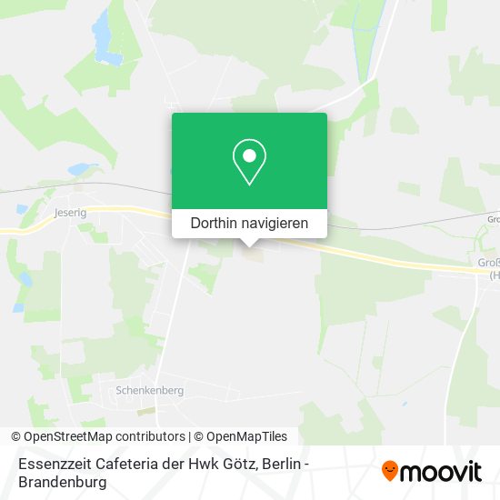 Essenzzeit Cafeteria der Hwk Götz Karte