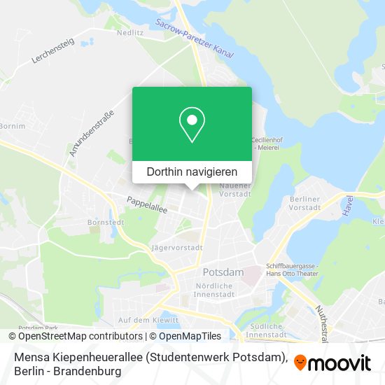Mensa Kiepenheuerallee (Studentenwerk Potsdam) Karte
