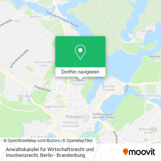 Anwaltskanzlei für Wirtschaftsrecht und Insolvenzrecht Karte
