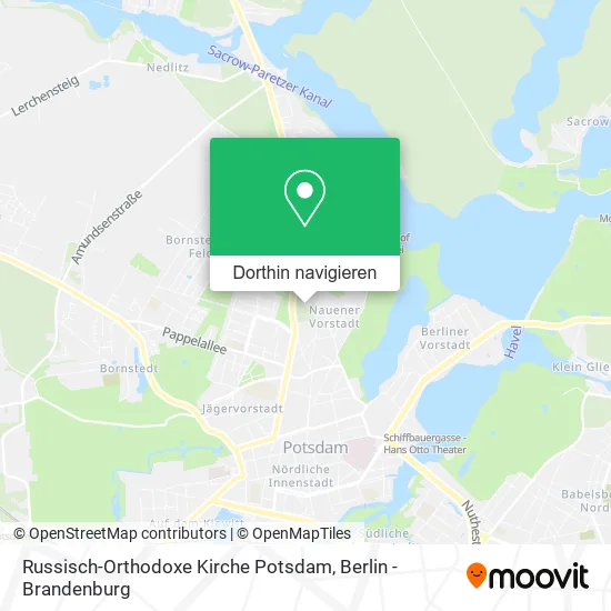 Russisch-Orthodoxe Kirche Potsdam Karte