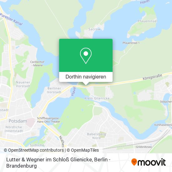 Lutter & Wegner im Schloß Glienicke Karte