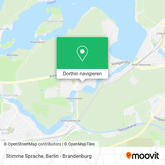 Stimme Sprache Karte