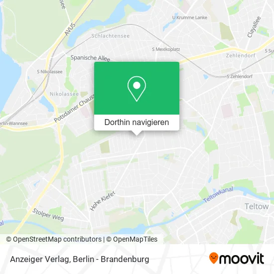 Anzeiger Verlag Karte