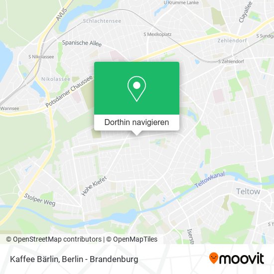 Kaffee Bärlin Karte