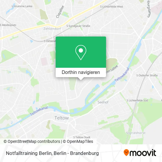 Notfalltraining Berlin Karte