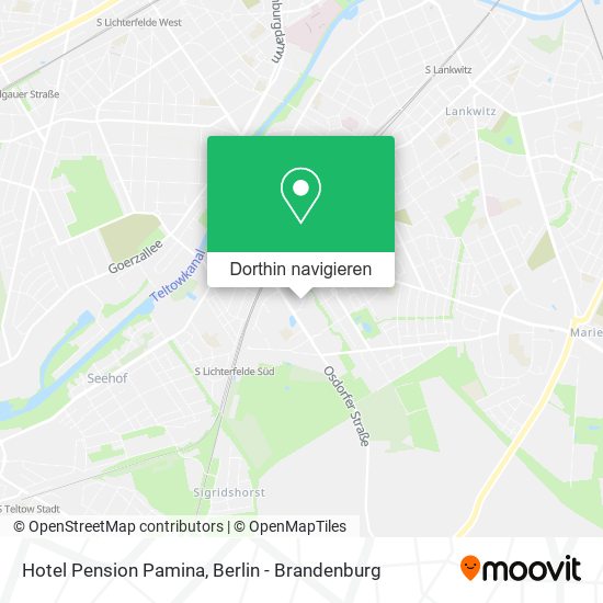 Hotel Pension Pamina Karte