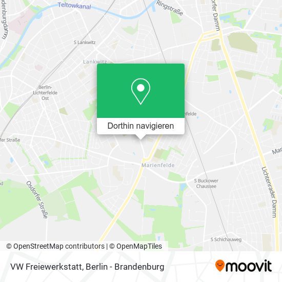VW Freiewerkstatt Karte
