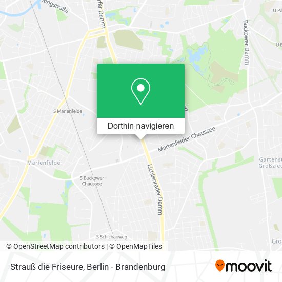 Strauß die Friseure Karte