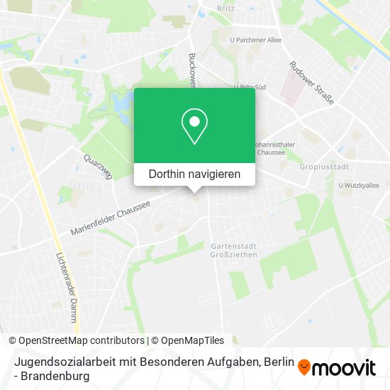 Jugendsozialarbeit mit Besonderen Aufgaben Karte