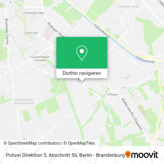 Polizei Direktion 5, Abschnitt 56 Karte