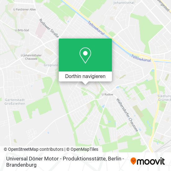 Universal Döner Motor - Produktionsstätte Karte