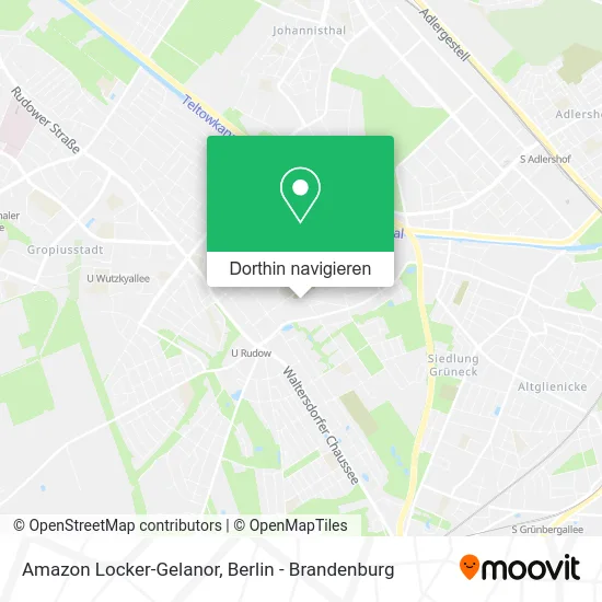 Amazon Locker-Gelanor Karte