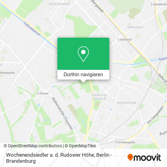 Wochenendsiedler a. d. Rudower Höhe Karte