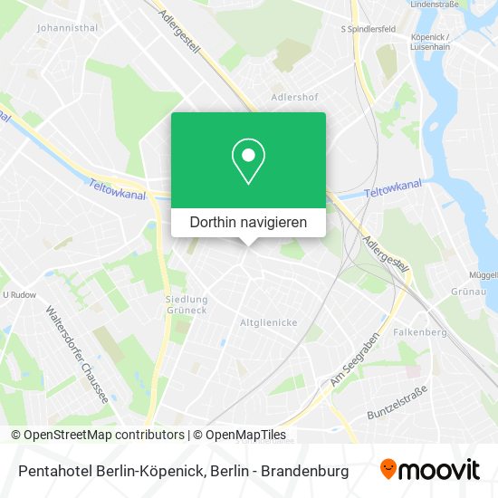 Pentahotel Berlin-Köpenick Karte