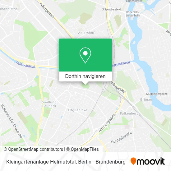 Kleingartenanlage Helmutstal Karte