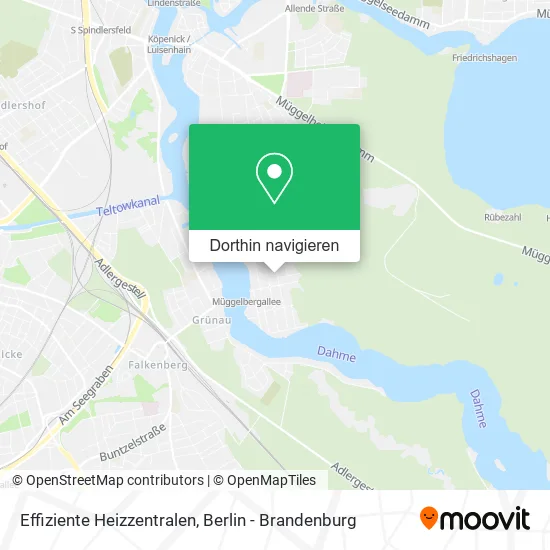 Effiziente Heizzentralen Karte