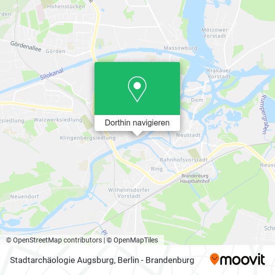 Stadtarchäologie Augsburg Karte