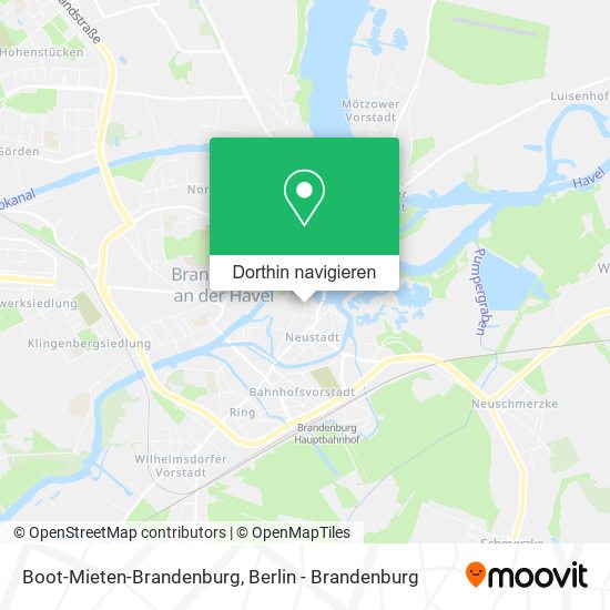 Boot-Mieten-Brandenburg Karte