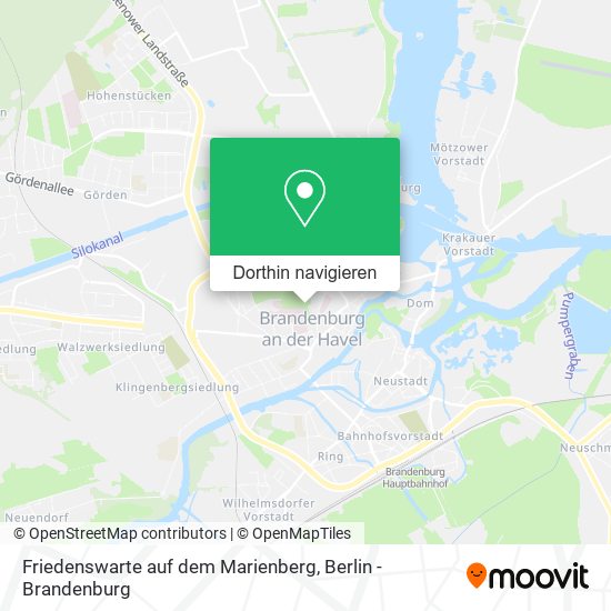 Friedenswarte auf dem Marienberg Karte