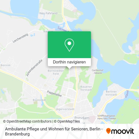 Ambulante Pflege und Wohnen für Senioren Karte