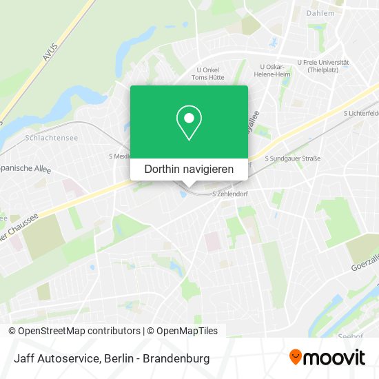 Jaff Autoservice Karte