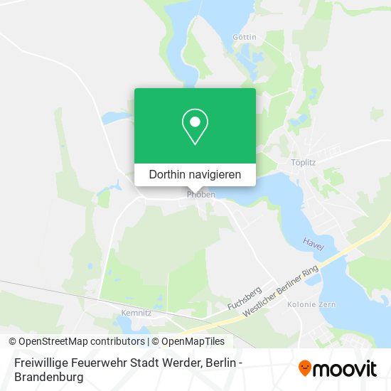 Freiwillige Feuerwehr Stadt Werder Karte