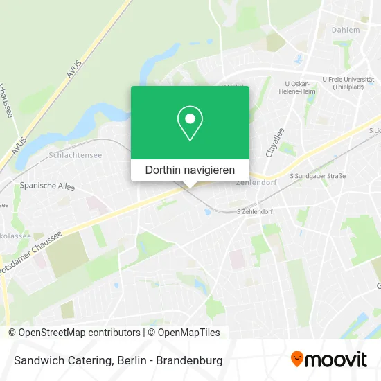 Sandwich Catering Karte