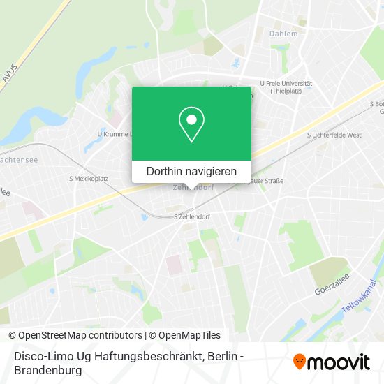 Disco-Limo Ug Haftungsbeschränkt Karte