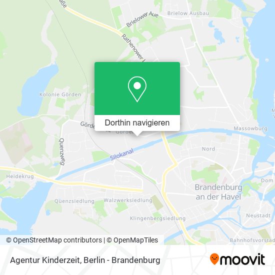 Agentur Kinderzeit Karte