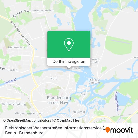 Elektronischer Wasserstraßen-Informationsservice Karte
