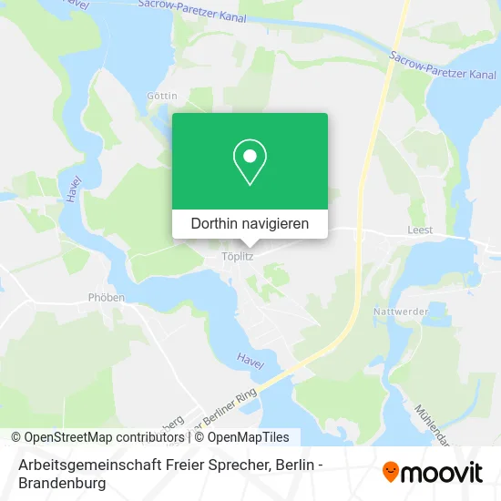 Arbeitsgemeinschaft Freier Sprecher Karte
